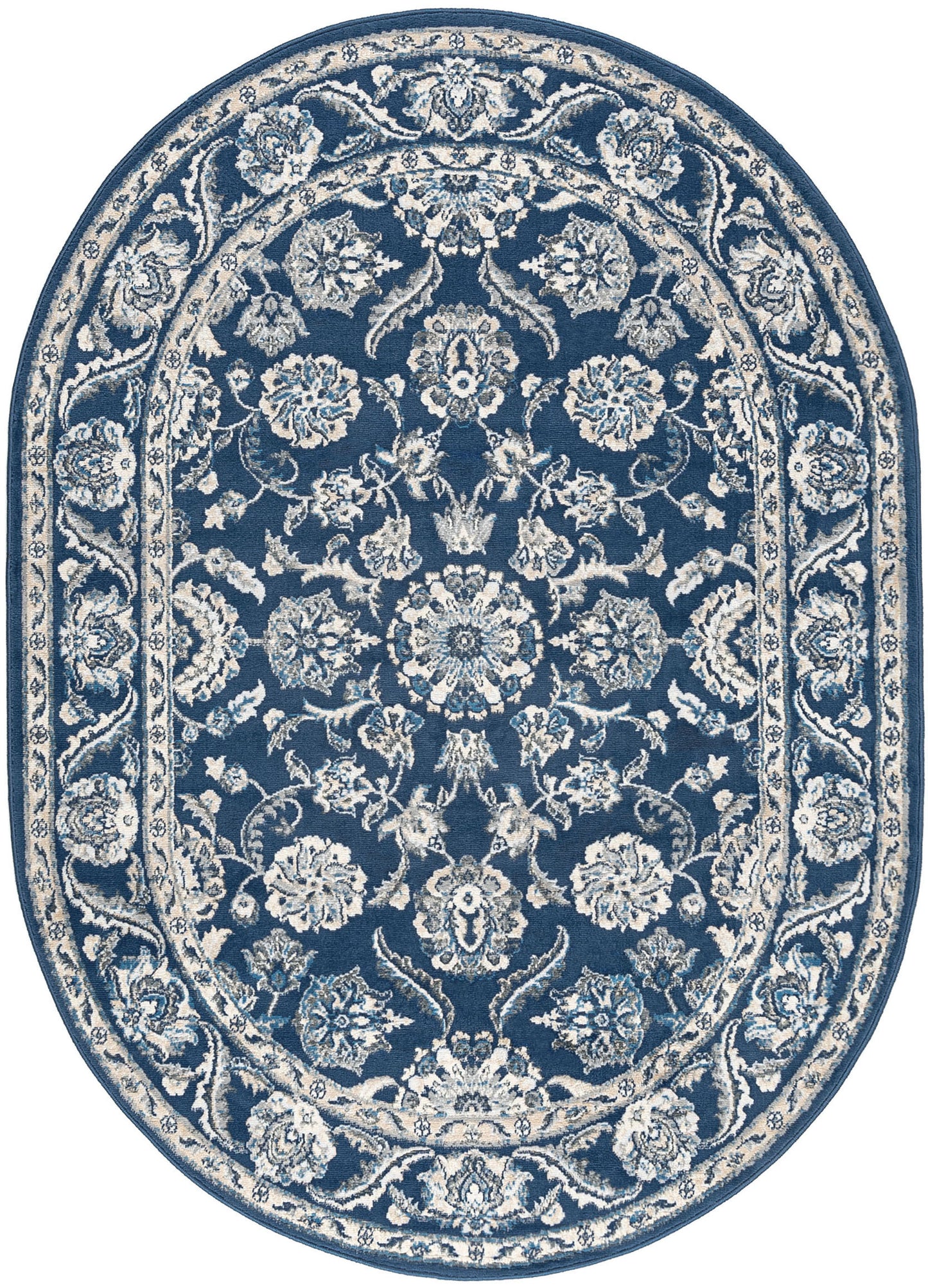 Tayse Floral Area Rug MDN47-Shiloh Traditional Cut Pile Indoor Polypropylene