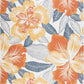 Tayse Floral Area Rug FLO14-Ramon Contemporary Flat Weave Indoor/Outdoor Polypropylene