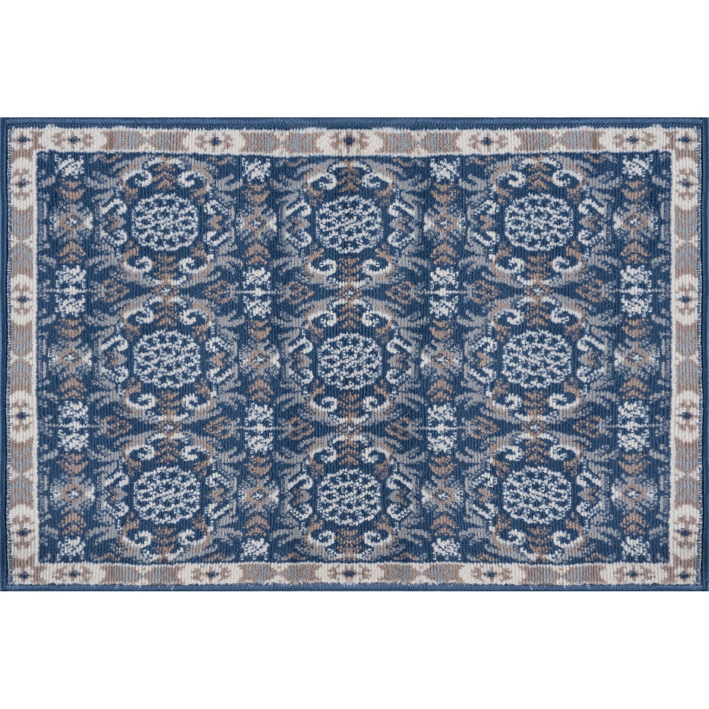 Tayse Damask Area Rug HMP38-Izel Traditional Cut Pile Indoor Polypropylene