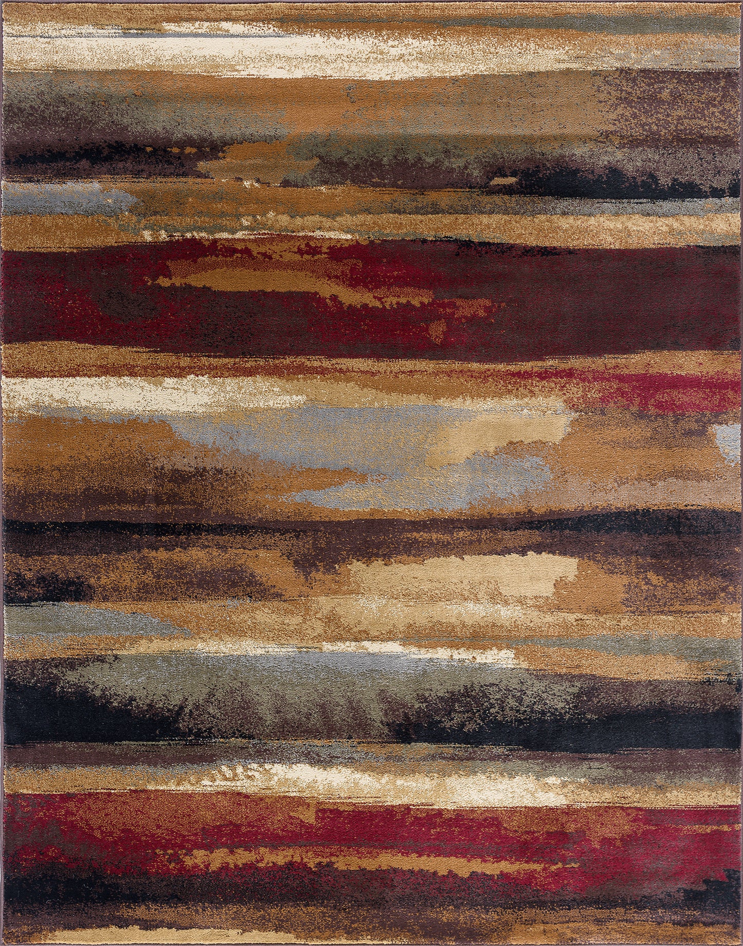 Tayse Abstract Area Rug FST89-Dakota Contemporary Cut Pile Indoor Polypropylene