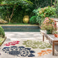 Tayse Floral Area Rug OAS11-Octavia Modern Cut & Flat Weave Indoor/Outdoor Polypropylene