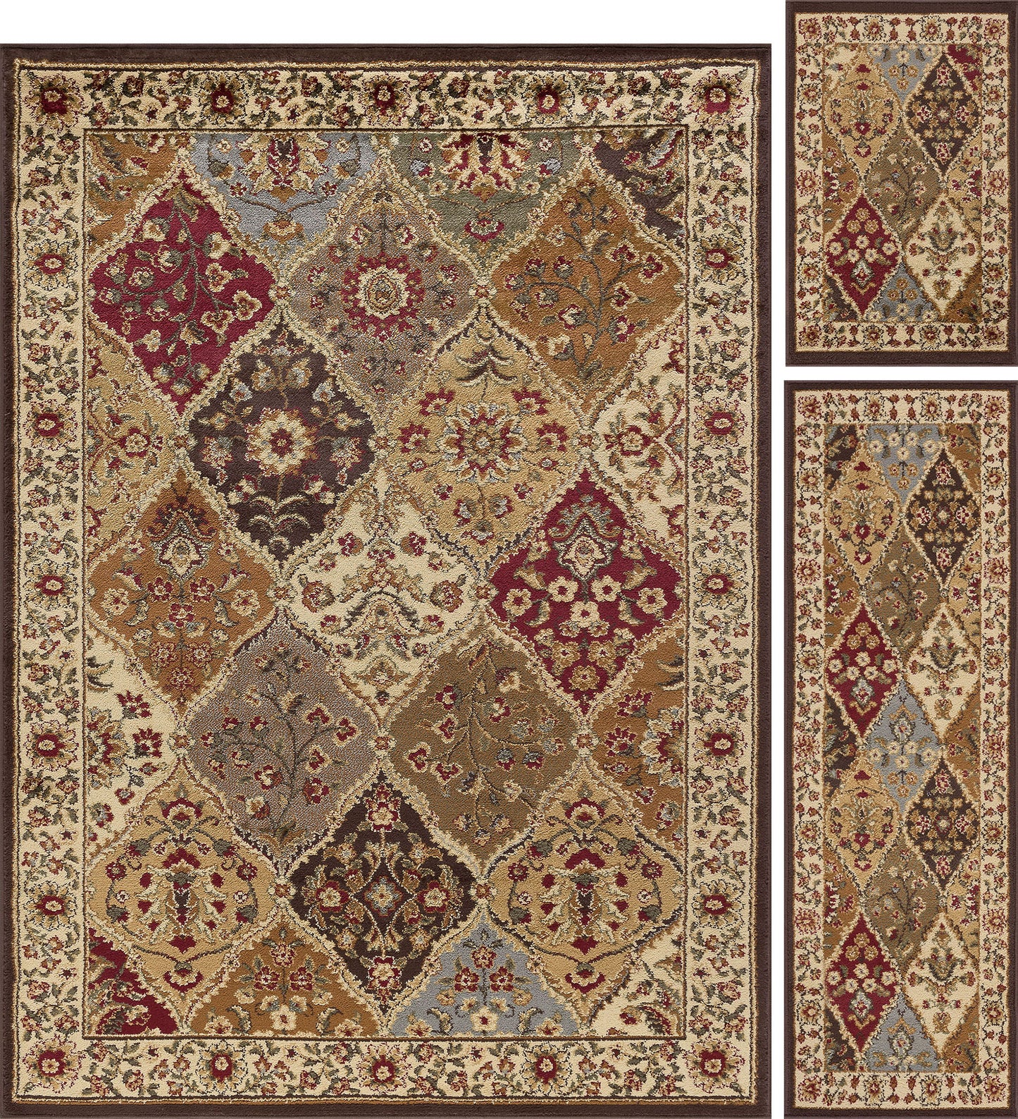 Tayse Abstract Area Rug ELG51-Cambridge Traditional Cut Pile Indoor Polypropylene