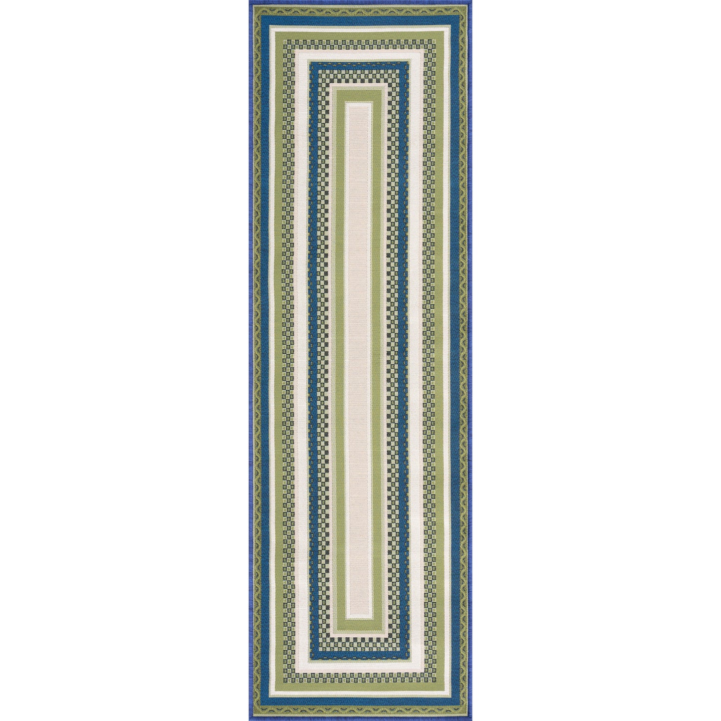 Tayse Border Area Rug STN12-Almus Contemporary Flat Weave Indoor Polypropylene