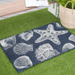 Tayse Coastal Area Rug ECO14-Sanibel Novelty Flat Weave Indoor/Outdoor Polypropylene