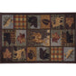 Tayse Lodge Area Rug NTR65-Colorblock Wildlife Novelty Cut Pile Indoor Polypropylene