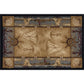 Tayse Lodge Area Rug NTR65-Seashore Nautical Novelty Cut Pile Indoor Polypropylene