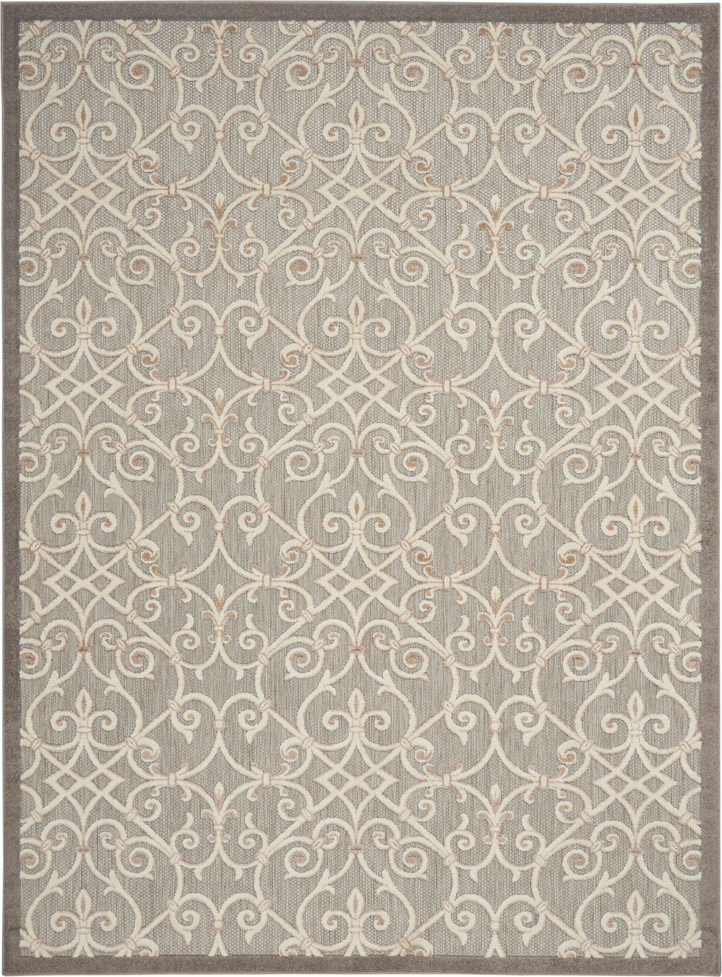 Nourison Home Aloha ALH21 Contemporary Trellis Indoor/Outdoor Area Rug