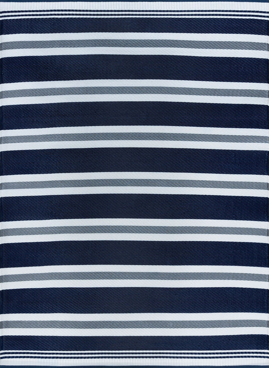 Tayse Stripe Area Rug SUN13-Cahoon Contemporary Flat Weave Indoor/Outdoor Polypropylene