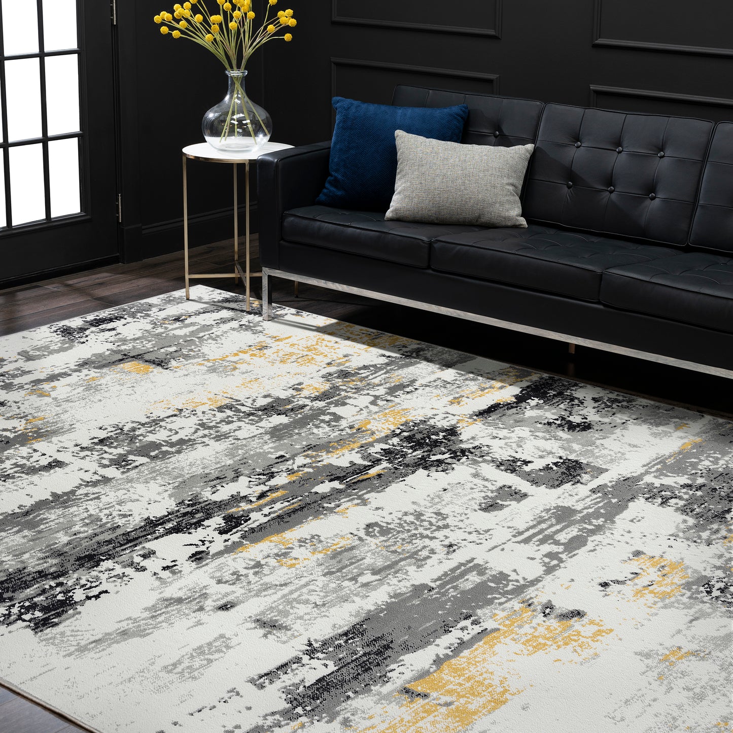 Tayse Abstract Area Rug TML10-Gerhart Contemporary Cut Pile Indoor Polypropylene