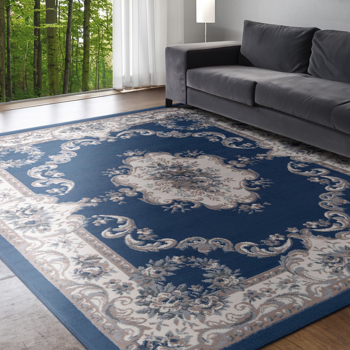 Tayse Oriental Area Rug HMP39-Jolie Traditional Cut Pile Indoor Polypropylene