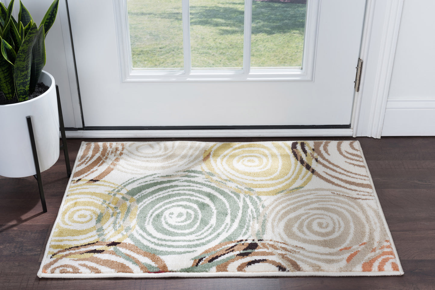 Tayse Abstract Area Rug DCO10-Joelle Contemporary Cut Pile Indoor Polypropylene