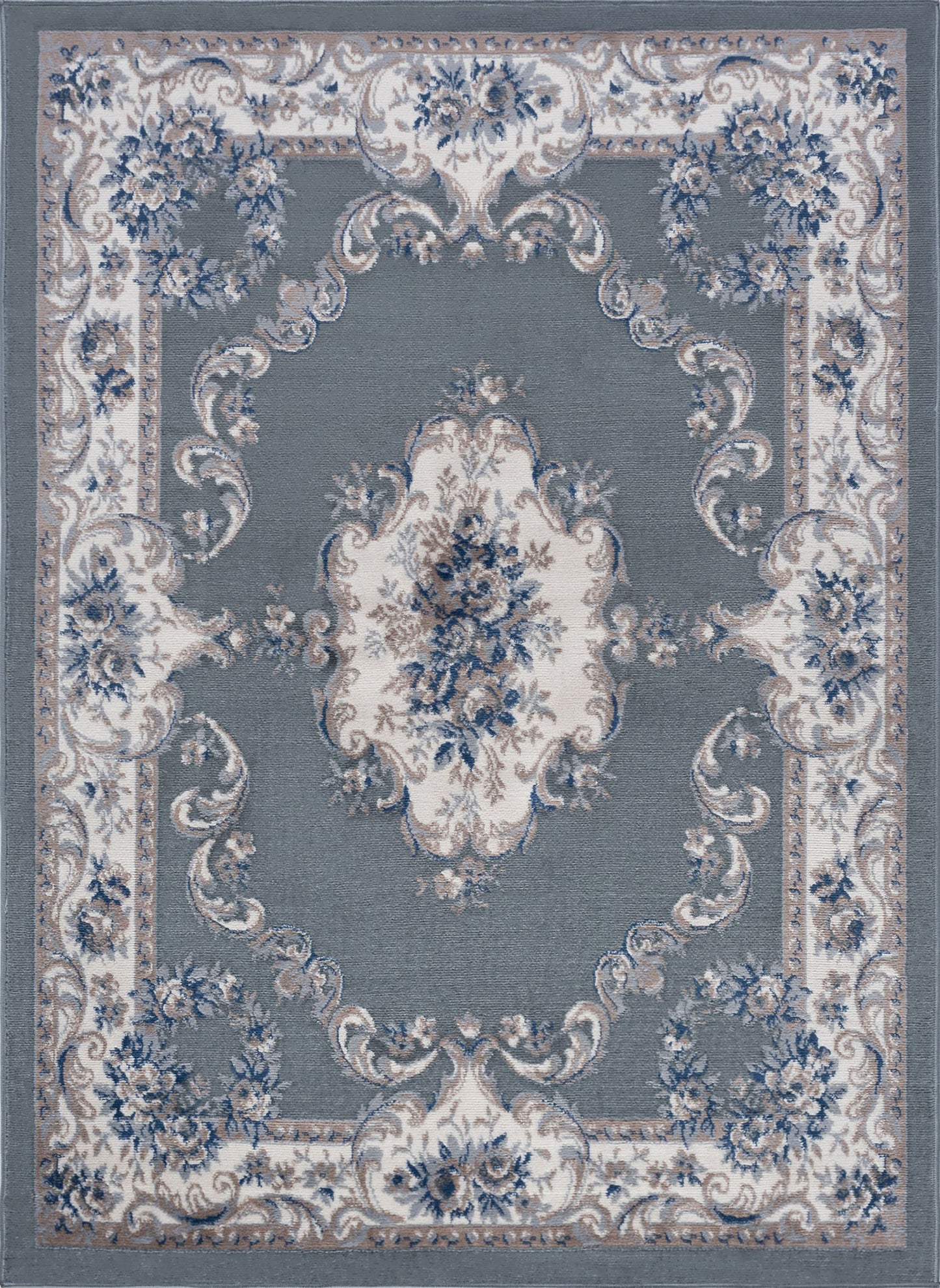 Tayse Oriental Area Rug HMP39-Jolie Traditional Cut Pile Indoor Polypropylene