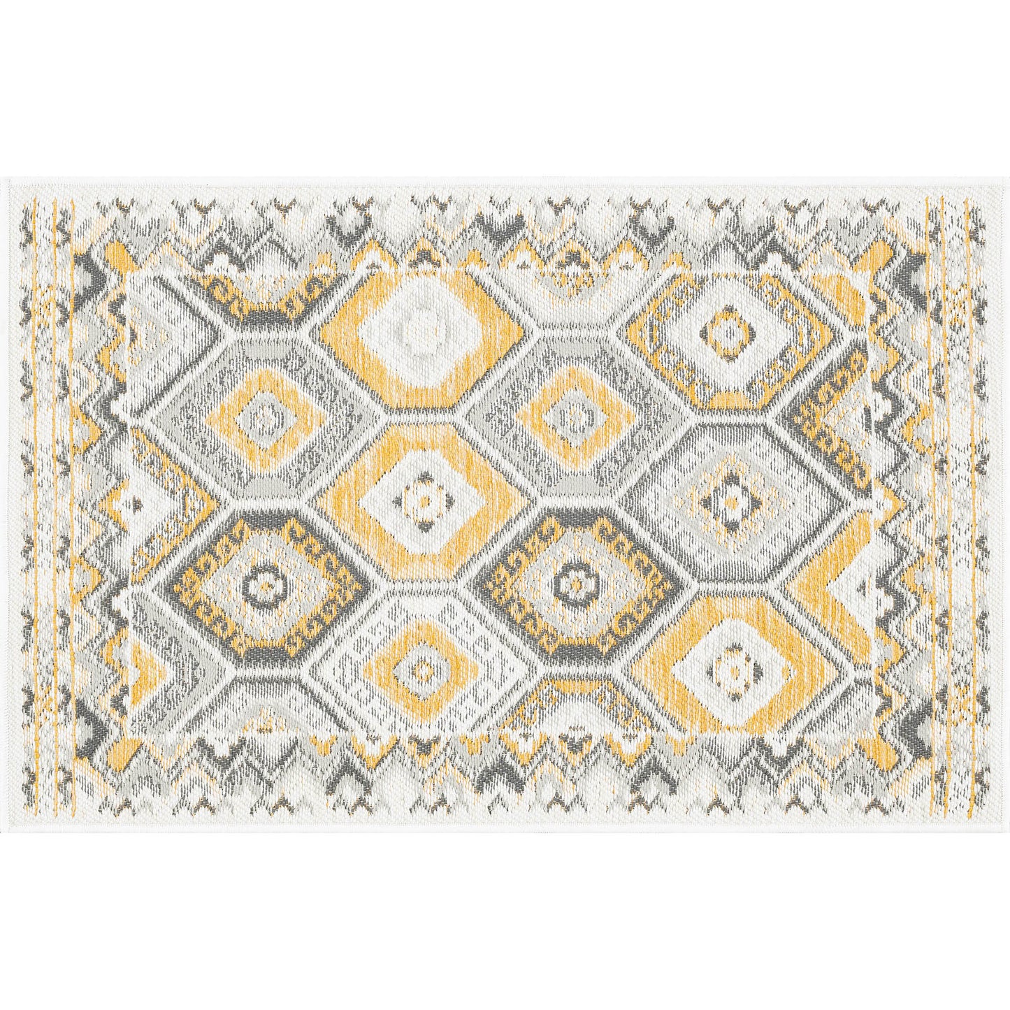 Tayse Geometric Area Rug FLO10-Matthew Contemporary Flat Weave Indoor/Outdoor Polypropylene