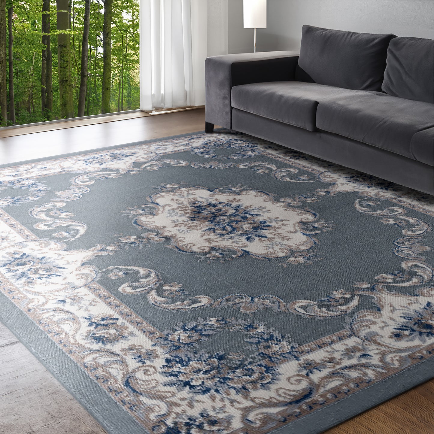 Tayse Oriental Area Rug HMP39-Jolie Traditional Cut Pile Indoor Polypropylene