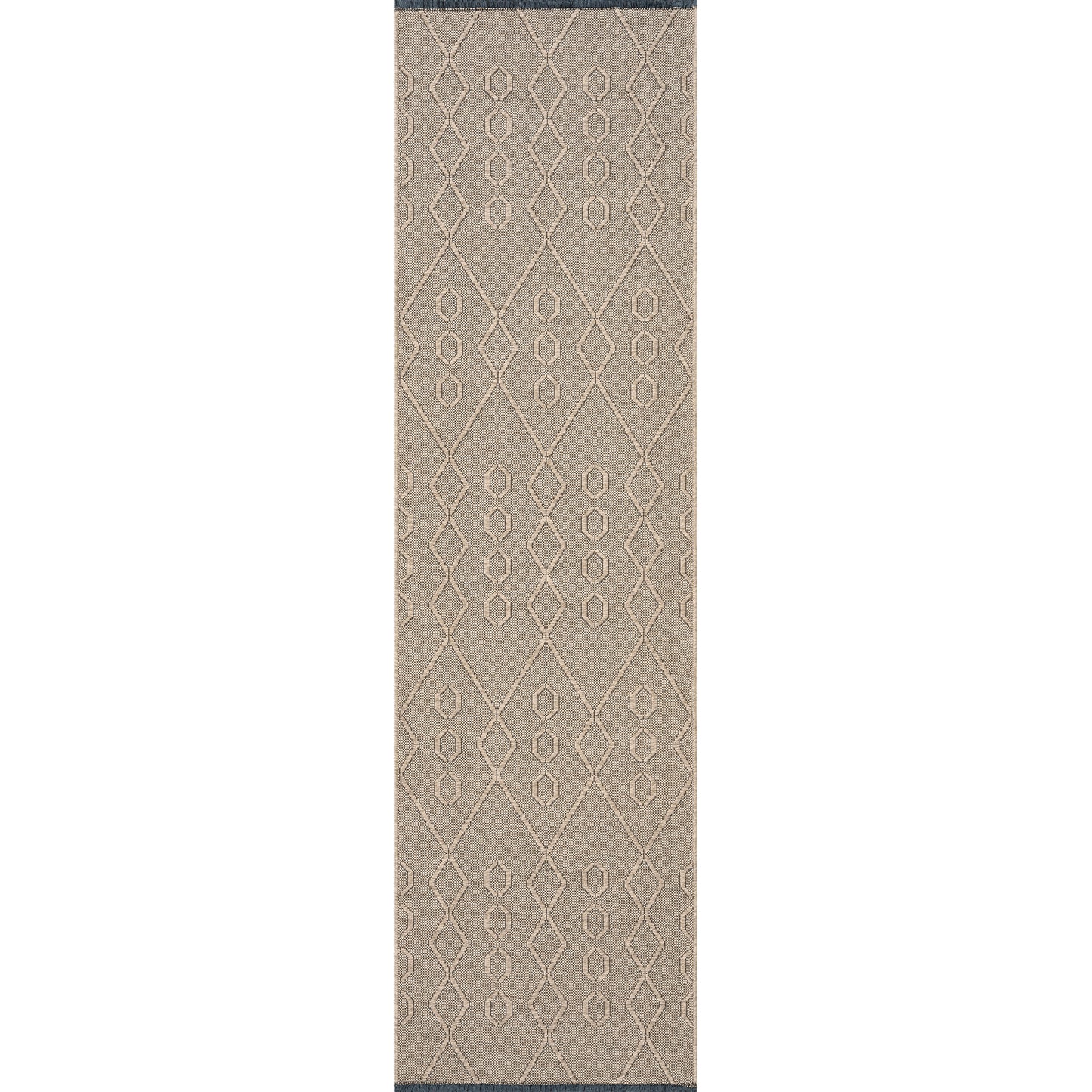 Tayse Geometric Area Rug ALM16-Aliana Transitional Flat Weave Indoor Polyester & Cotton