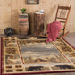 Tayse Lodge Area Rug NTR67-Lakeside Retreat Novelty Cut Pile Indoor Polypropylene