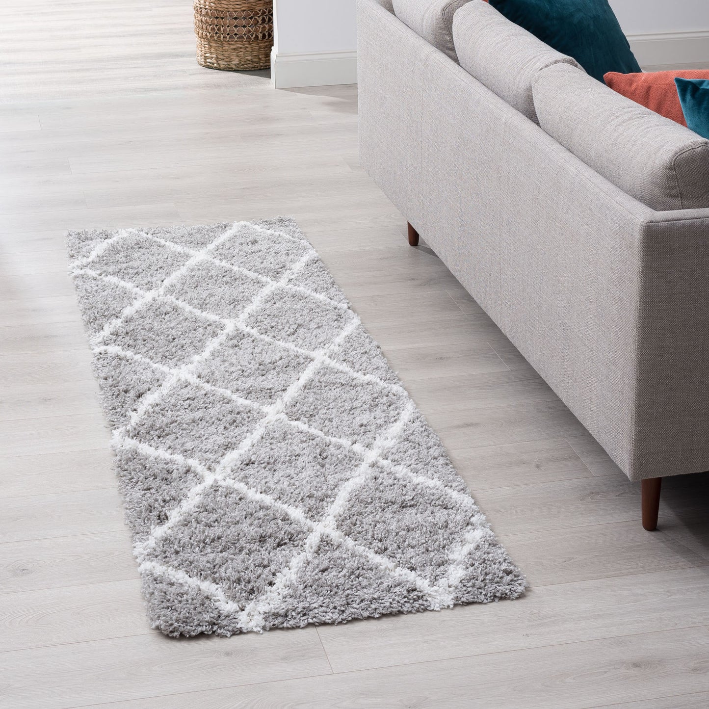 Tayse Diamond Area Rug JRS11-Mira Contemporary Cut Pile Indoor Polypropylene