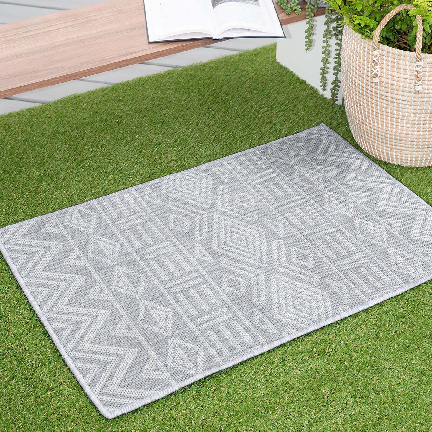 Tayse Moroccan Area Rug ECO20-Easton Contemporary Flat Weave Indoor/Outdoor Polypropylene