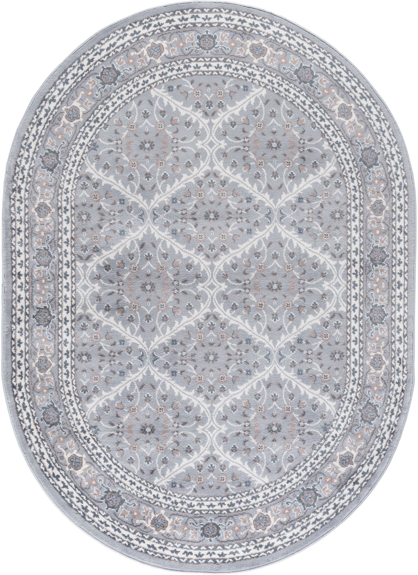 Tayse Oriental Area Rug MDN37-Beauregard Traditional Cut Pile Indoor Polypropylene