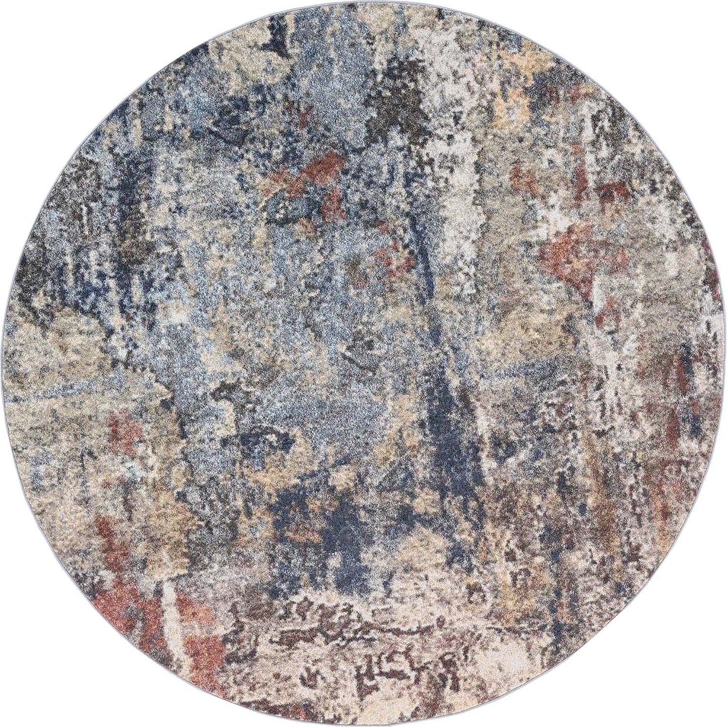 Tayse Abstract Area Rug REI17-Billings Contemporary Cut Pile Indoor Polypropylene