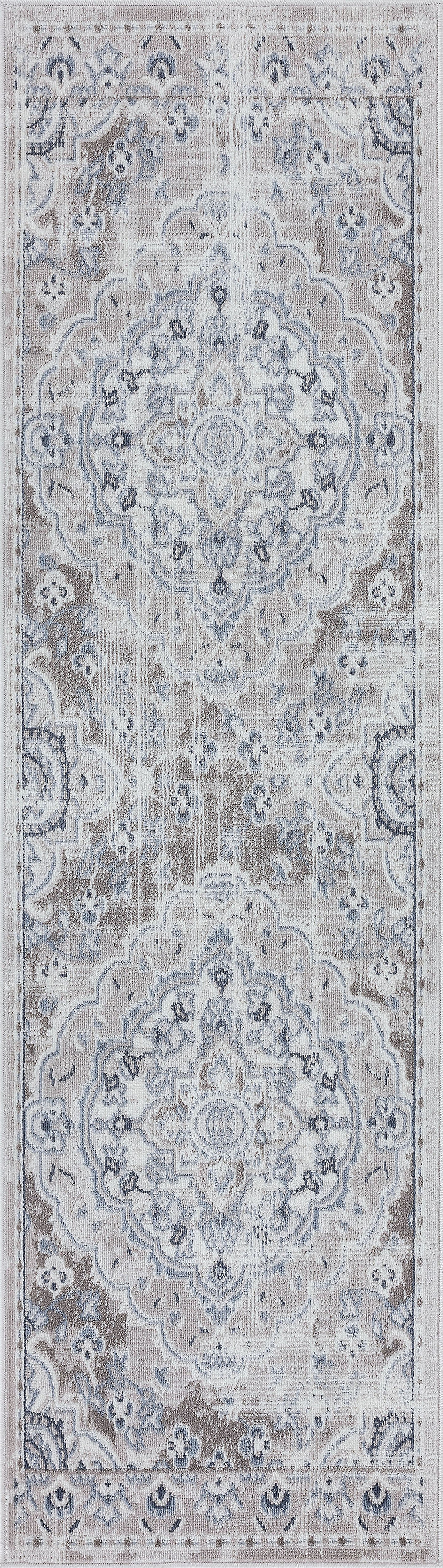 Tayse Medallion Area Rug NEX13-Harris Traditional Cut Pile Indoor Polypropylene