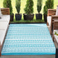 Tayse Stripe Area Rug SUN18-Anubis Contemporary Flat Weave Indoor/Outdoor Polypropylene