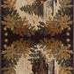 Tayse Lodge Area Rug NTR66-Oak Deer Novelty Cut Pile Indoor Polypropylene