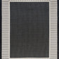 Tayse Striped Border Area Rug ECO11-Elgin Transitional Flat Weave Indoor/Outdoor Polypropylene