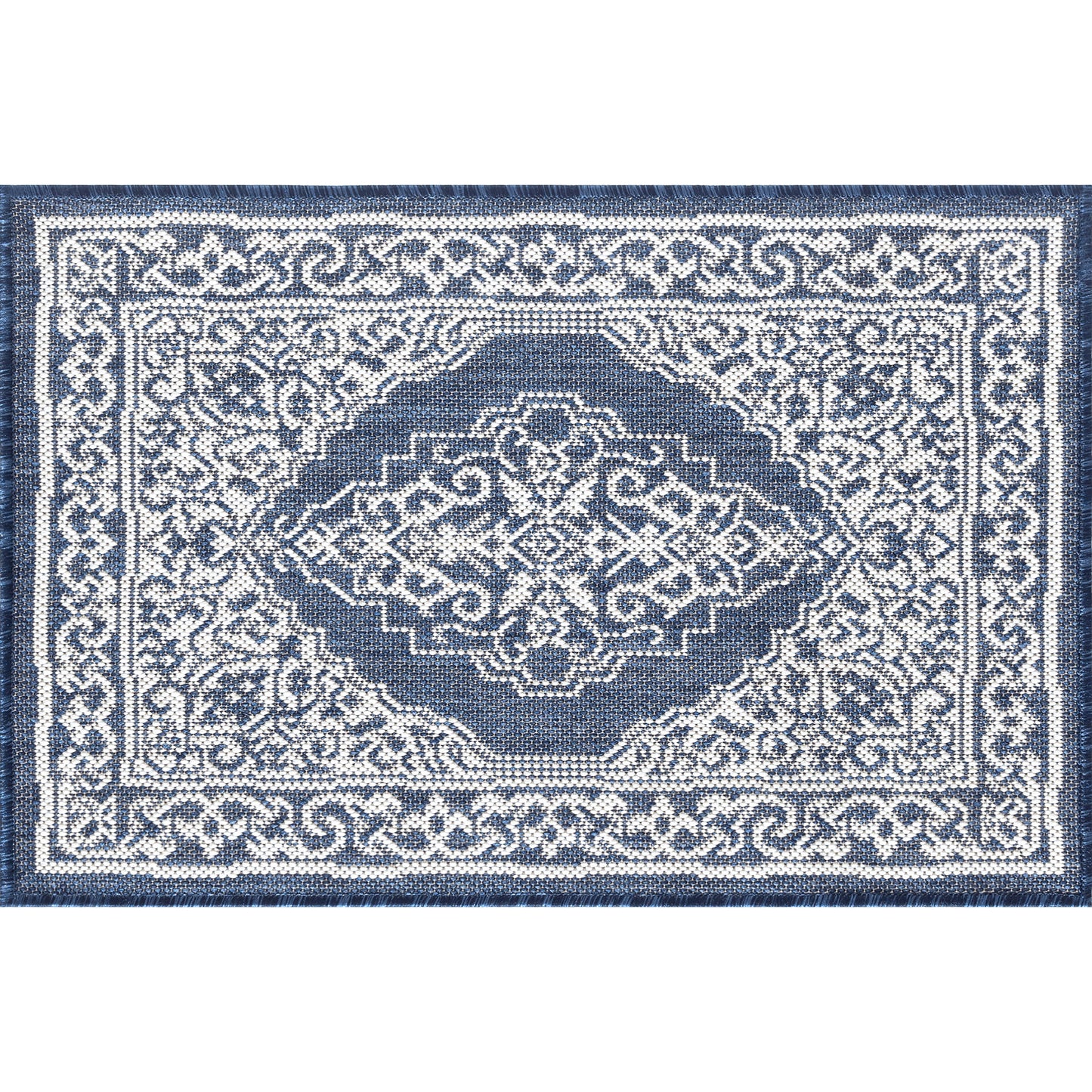 Tayse Floral Area Rug ECO16-Eamon Traditional Flat Weave Indoor/Outdoor Polypropylene