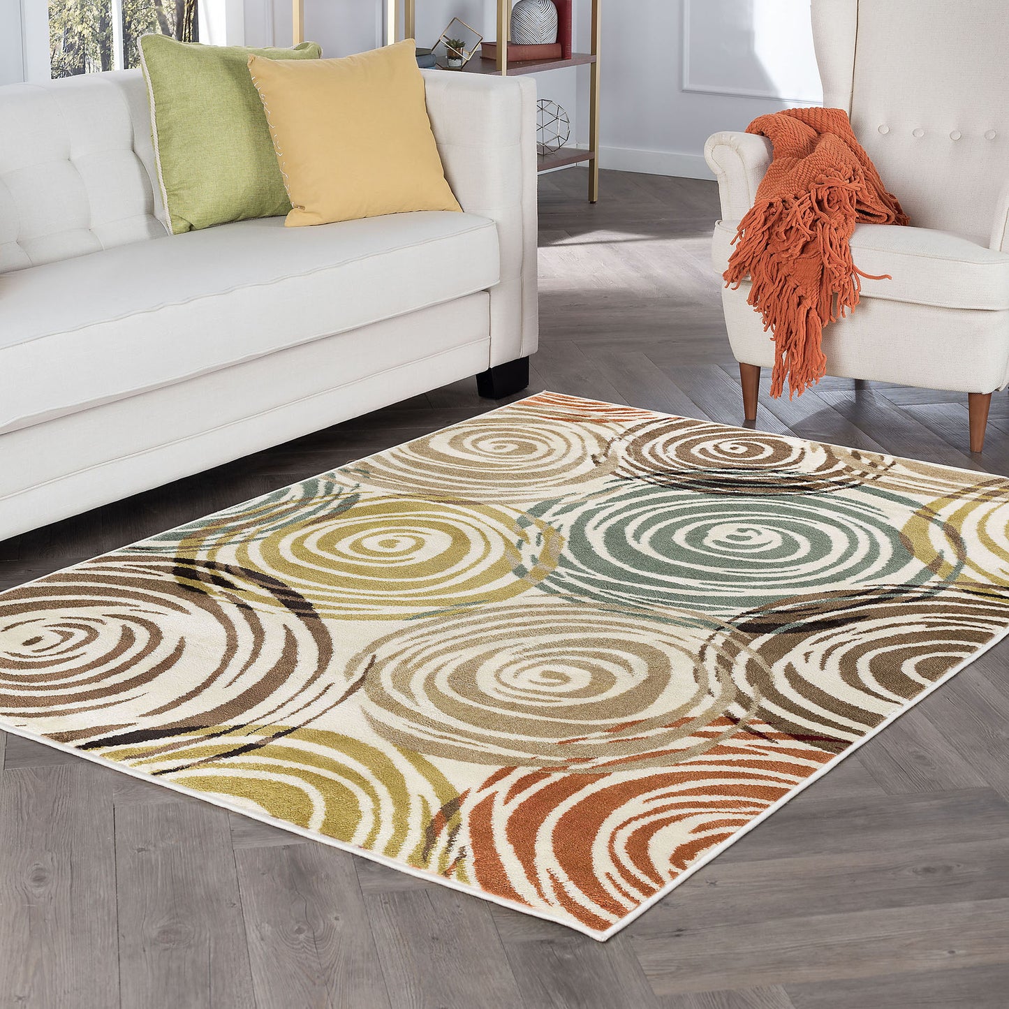 Tayse Abstract Area Rug DCO10-Joelle Contemporary Cut Pile Indoor Polypropylene