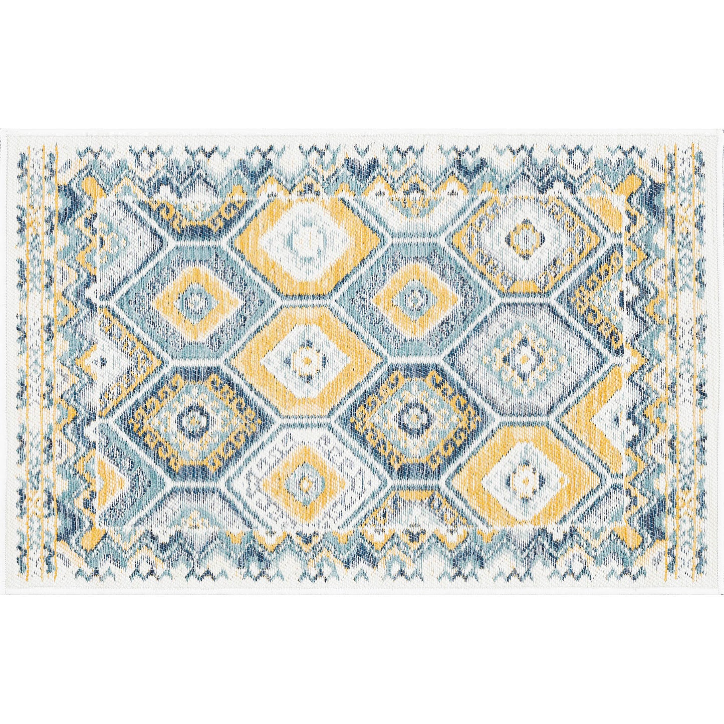 Tayse Geometric Area Rug FLO10-Matthew Contemporary Flat Weave Indoor/Outdoor Polypropylene