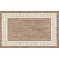 Tayse Striped Border Area Rug ECO11-Elgin Transitional Flat Weave Indoor/Outdoor Polypropylene