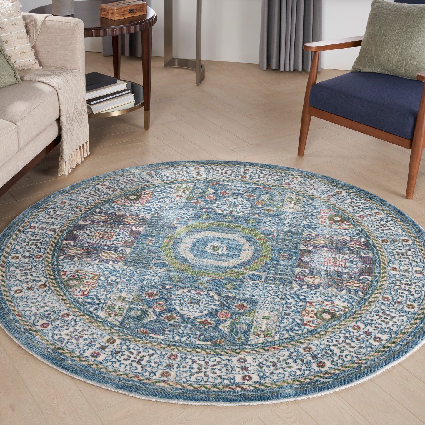 Ankara Global ANR17 Machine Made Synthetic Blend Indoor Area Rug By Nourison Home From Nourison Rugs