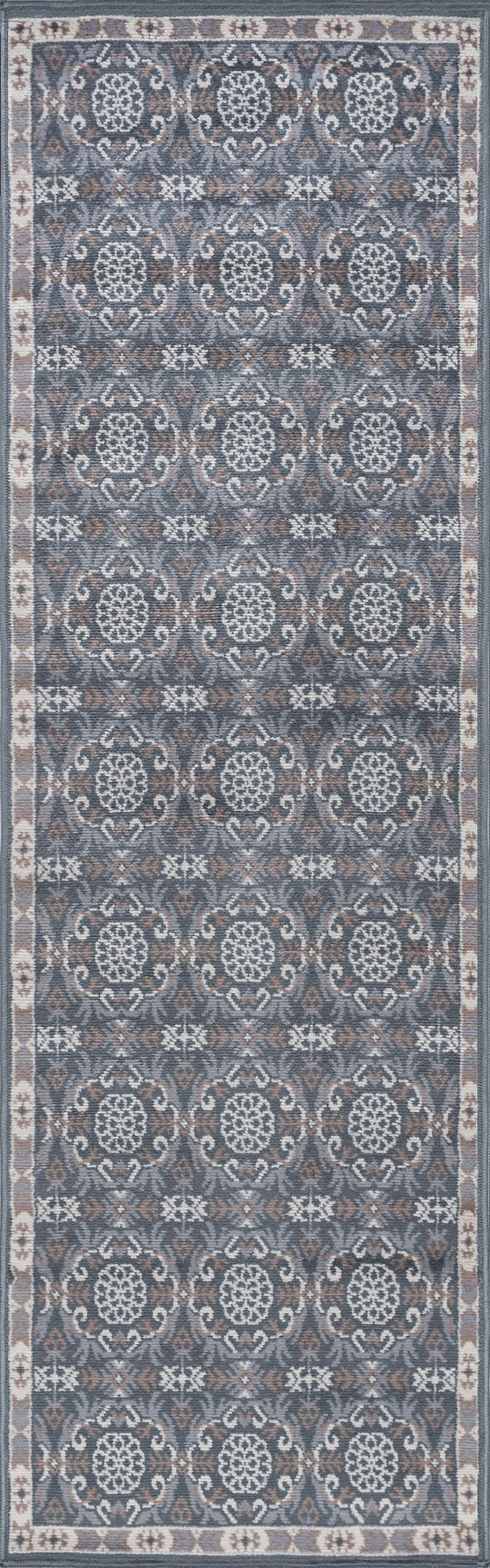 Tayse Damask Area Rug HMP38-Izel Traditional Cut Pile Indoor Polypropylene