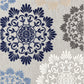 Tayse Floral Area Rug OAS11-Octavia Modern Cut & Flat Weave Indoor/Outdoor Polypropylene