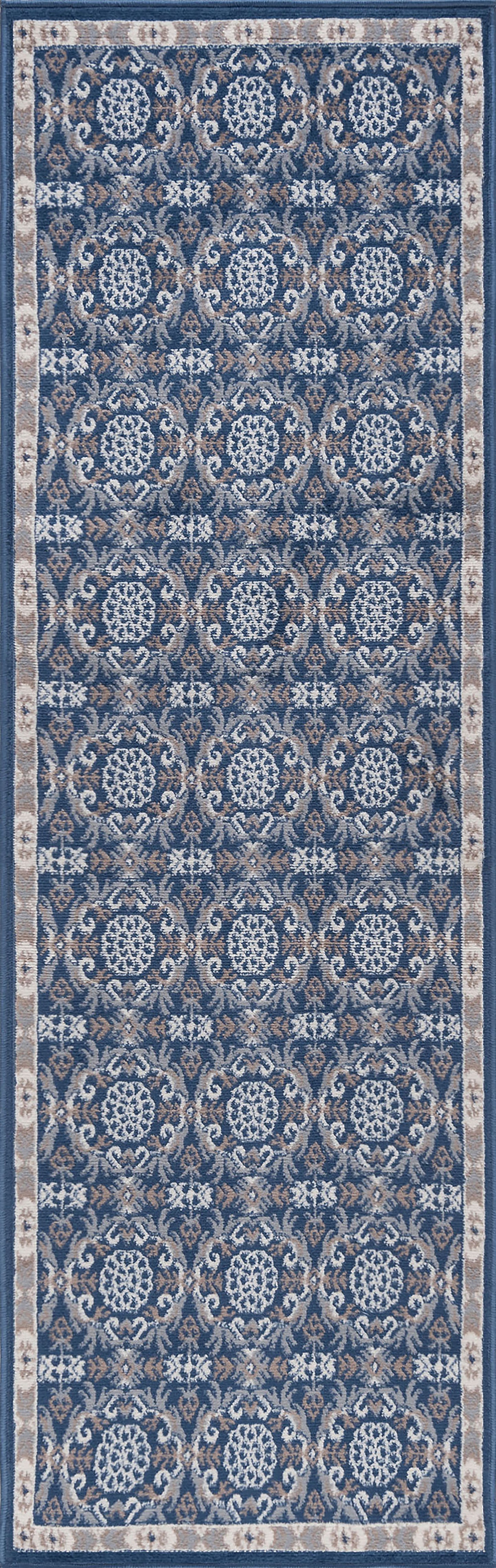 Tayse Damask Area Rug HMP38-Izel Traditional Cut Pile Indoor Polypropylene