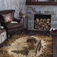 Tayse Lodge Area Rug NTR66-Oak Deer Novelty Cut Pile Indoor Polypropylene