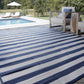 Tayse Stripes Area Rug LNA11-Simonson Contemporary Flat Weave Indoor/Outdoor Polypropylene