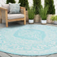 Tayse Floral Area Rug ECO16-Eamon Traditional Flat Weave Indoor/Outdoor Polypropylene