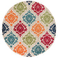 Tayse Medallion Area Rug OAS12-Ophir Modern Cut & Flat Weave Indoor/Outdoor Polypropylene