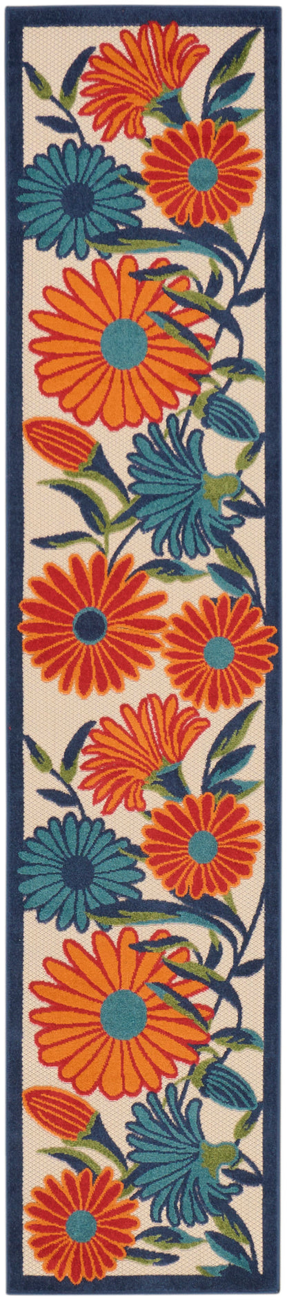 Nourison Home Aloha ALH33 Contemporary Floral Indoor/Outdoor Area Rug