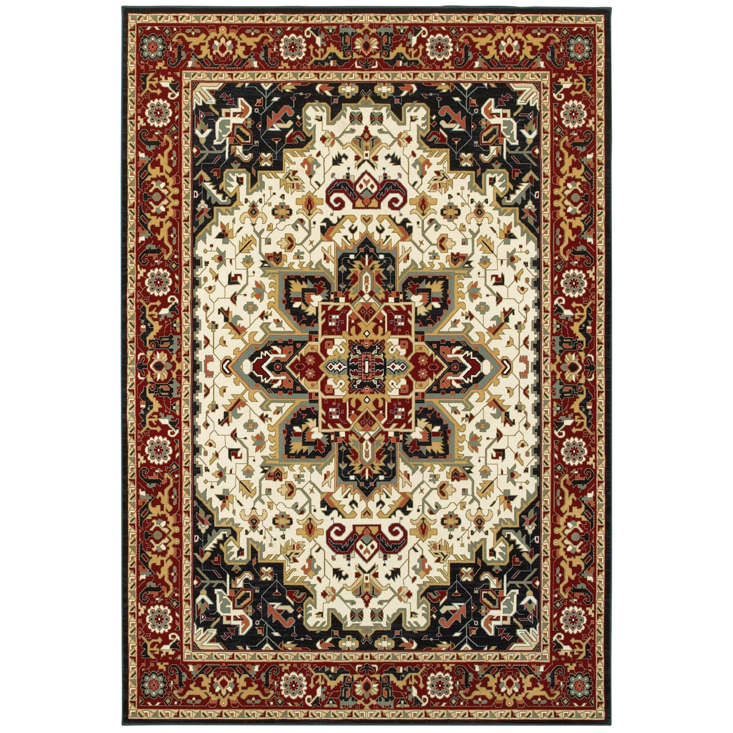 Oriental Weavers 119W1 KASHAN Traditional Indoor Area Rug