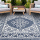 Tayse Floral Area Rug ECO16-Eamon Traditional Flat Weave Indoor/Outdoor Polypropylene