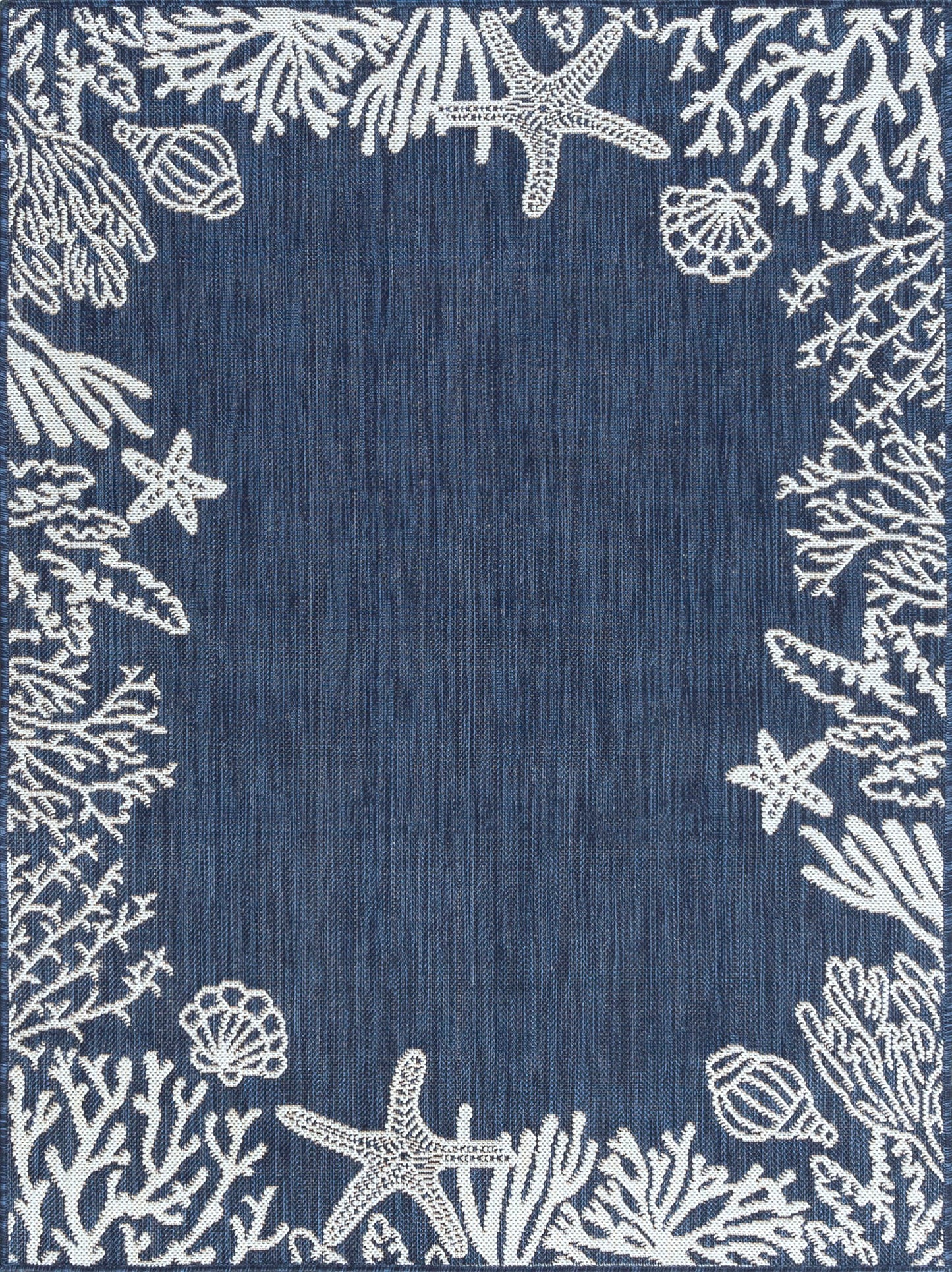 Tayse Coastal Area Rug ECO15-Biscayne Novelty Flat Weave Indoor/Outdoor Polypropylene