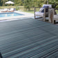 Tayse Stripes Area Rug LNA10-Sheffield Contemporary Flat Weave Indoor/Outdoor Polypropylene