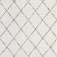 Tayse Diamond Area Rug HEA11-Harold Contemporary Cut Pile Indoor Polyester