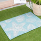 Tayse Coastal Area Rug ECO14-Sanibel Novelty Flat Weave Indoor/Outdoor Polypropylene