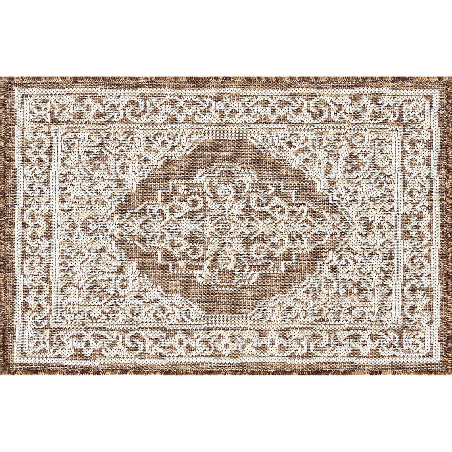 Tayse Floral Area Rug ECO16-Eamon Traditional Flat Weave Indoor/Outdoor Polypropylene