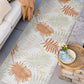 Tayse Floral Area Rug FLO12-Moreno Contemporary Flat Weave Indoor/Outdoor Polypropylene