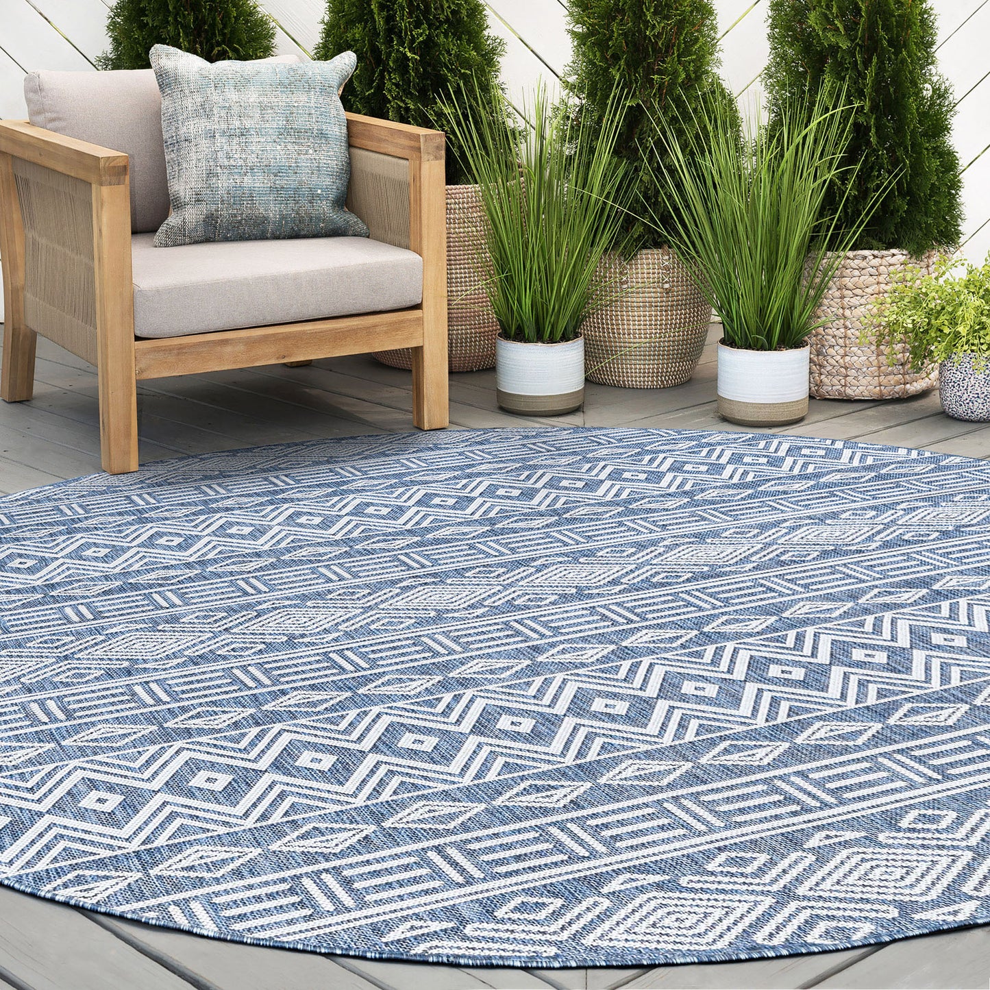 Tayse Moroccan Area Rug ECO20-Easton Contemporary Flat Weave Indoor/Outdoor Polypropylene